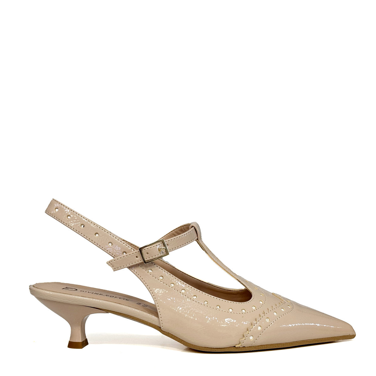 Slingback DIVINE FOLLIE P3023 Naplak Nude