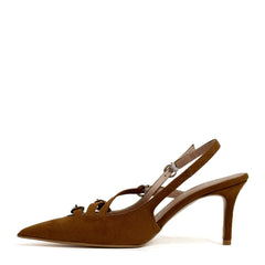 Slingback DIVINE FOLLIE 1830 Camoscio Cuoio