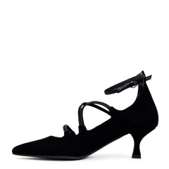 Décolleté CHIARA CARRINO 4414 - Camoscio Nero/Nappa Nero