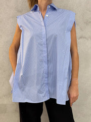 Camicia smanicata GAELLE PARIS GAABW03902 - Azzurra