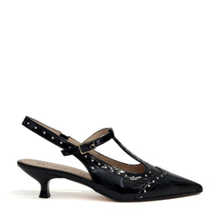 Slingback DIVINE FOLLIE P3023 Vernice Nero