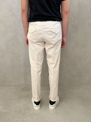 Long trousers WHITE SAND 24WSDU12 273 04 - Cream