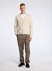 Cardigan Knit Relaxed SELECTED 16095620 - Oatmeal