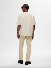 T-shirt SELECTED 16094143 - Oatmeal