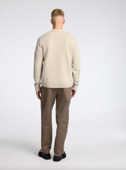 Cardigan Knit Relaxed SELECTED 16095620 - Oatmeal