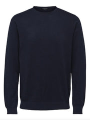 Maglioncino Crew Neck SELECTED 16074682 - Navy/Melange