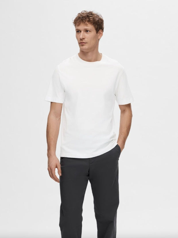 T-shirt SELECTED 16077385 - Bright White