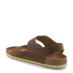 Ciabatta Birkenstock 1024067 Milano Big Buckle Cognac