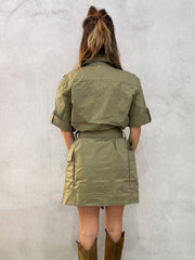 Vestito REPLAY W9153.000.84909.833 - Verde militare