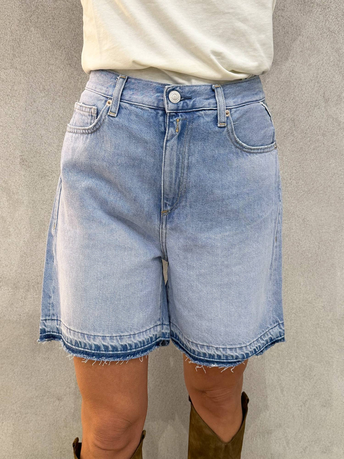 Short REPLAY WA537H.000.872 889 - Denim chiaro