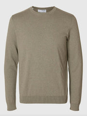 Maglioncino Crew Neck SELECTED 16074682 - Vetivier/Melange