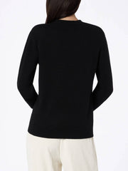 SAINT BARTH Sorbonne Half Neck Sweater 00038G - Black