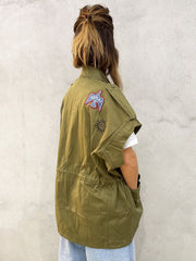 Gilet patch REPLAY W2164.000.84762G - Verde militare