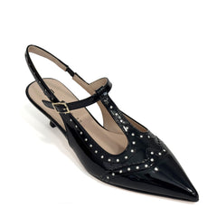 Slingback DIVINE FOLLIE P3023 Vernice Nero