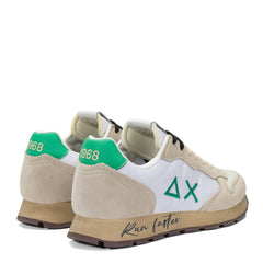 Sneaker SUN 68 TOM VINTAGE - Bianco panna/Verde