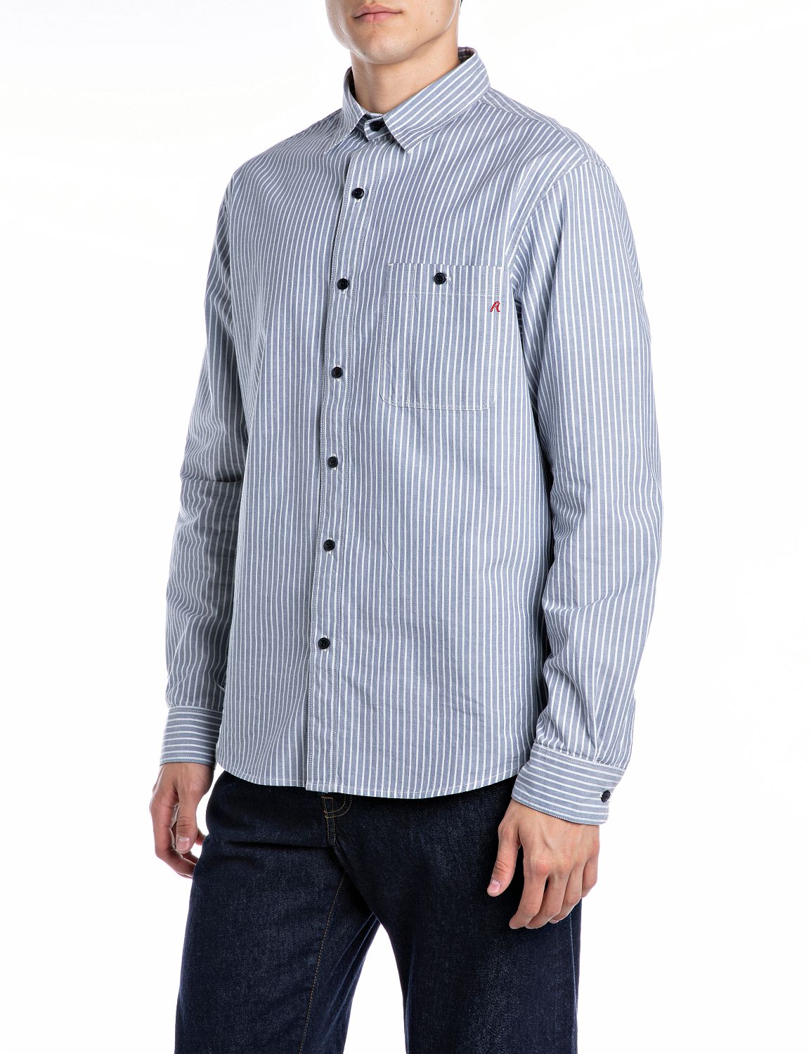 Camicia REPLAY M4144.000.52758.010 - Rigata