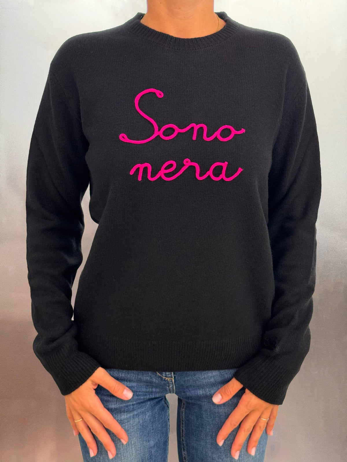 Maglione SAINT BARTH New Queen 04195G - Nera 00 EMB