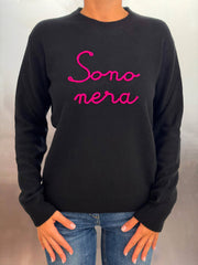 Maglione SAINT BARTH New Queen 04195G - Nera 00 EMB