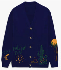 Cardigan Interlock TOOCO Pasadina - Navy