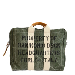 Borsa MANIKOMIO AN6505-1- ICON OLONA COTTON - GREEN BOTTLE