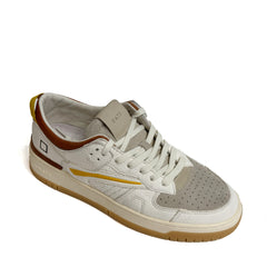 Sneaker  D.A.T.E. TORNEO NATURAL WHITE-CUOIO