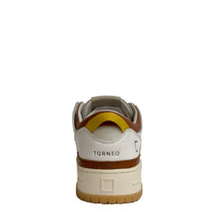 Sneaker  D.A.T.E. TORNEO NATURAL WHITE-CUOIO