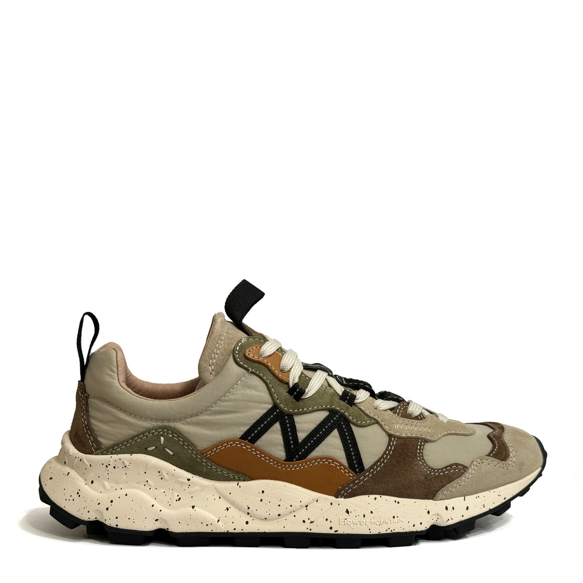 Sneaker FLOWER MOUNTAIN Lenzan Man Beige/Chestnut/Sand