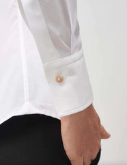 Camicia XACUS Stretch Tinta Unita - Bianco