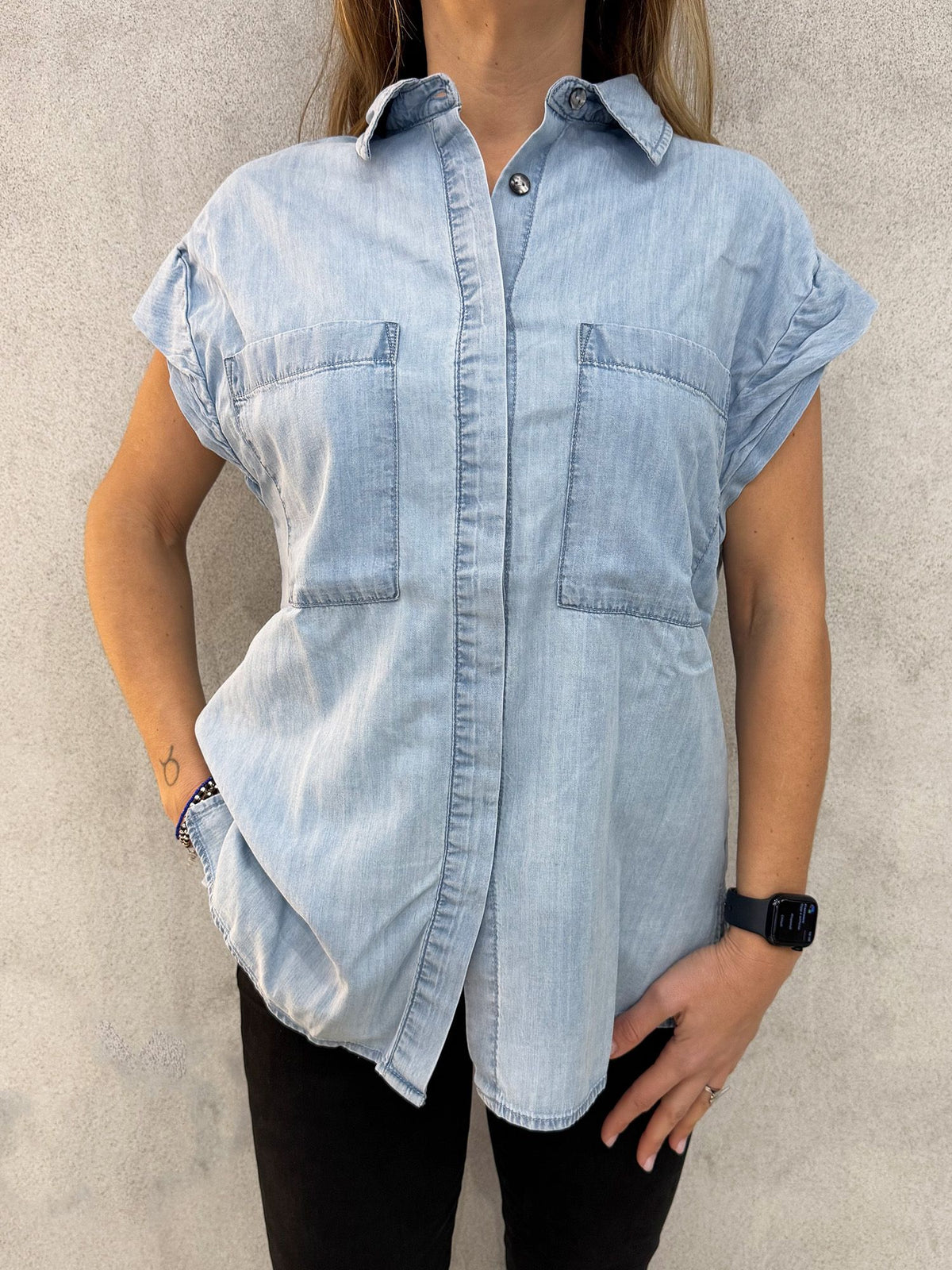 Camicia REPLAY W2191.000.54E 87B - Denim chiaro