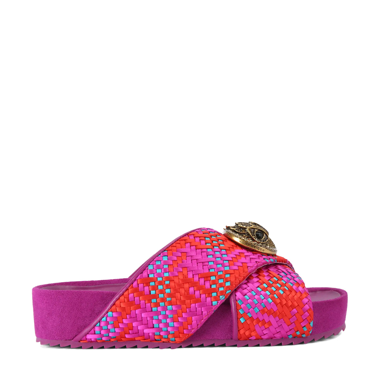 Ciabatta KURT GEIGER Chelsea Cross Strap - Fucsia