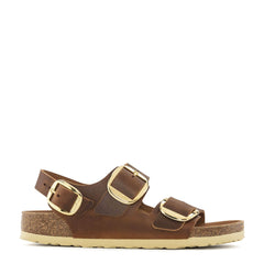 Ciabatta Birkenstock 1024067 Milano Big Buckle Cognac