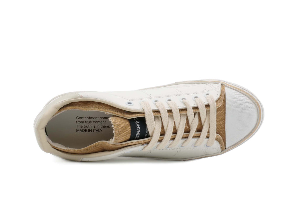 HIDNANDER Starless Low Woman Sneaker - White/Khaki price online