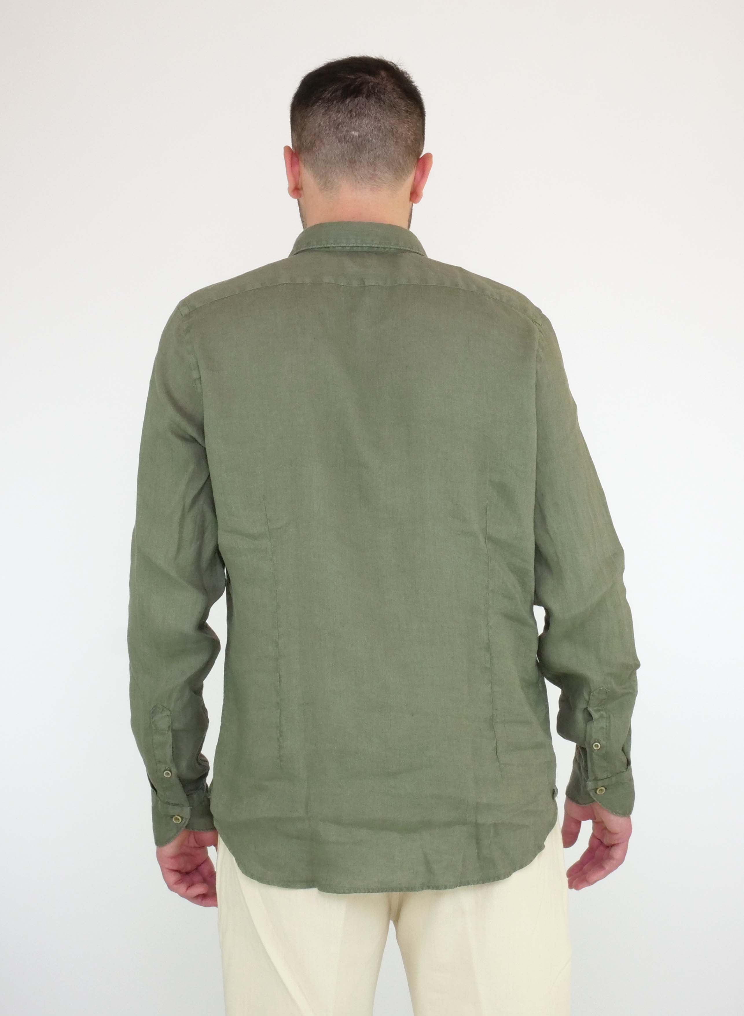 Camicia ALEA DAN40LW 1182-22 Verde Militare - Sergio Fabbri